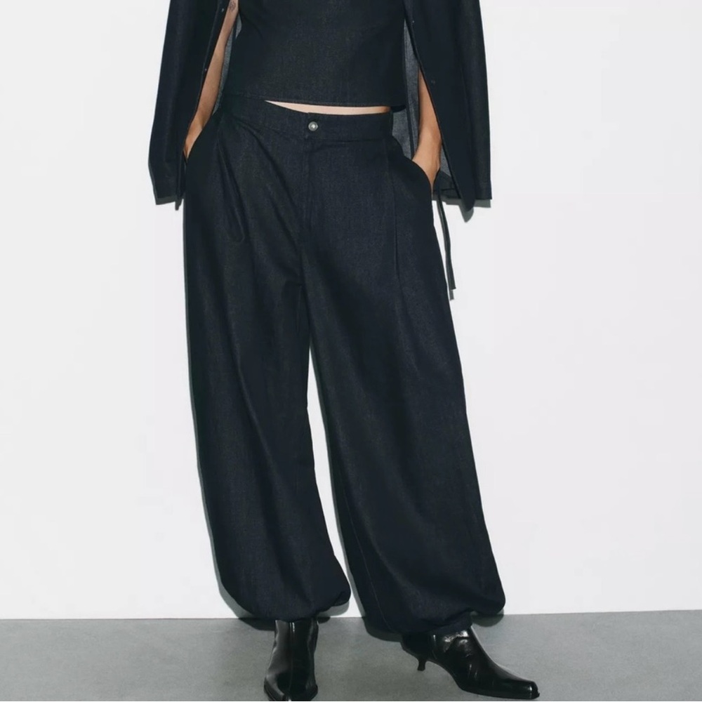 Zara trf wife leg bomhah pants - Picture 5 of 8